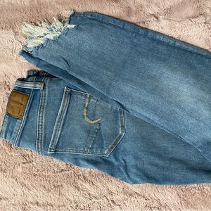 AE distressed Denim crop Jeans